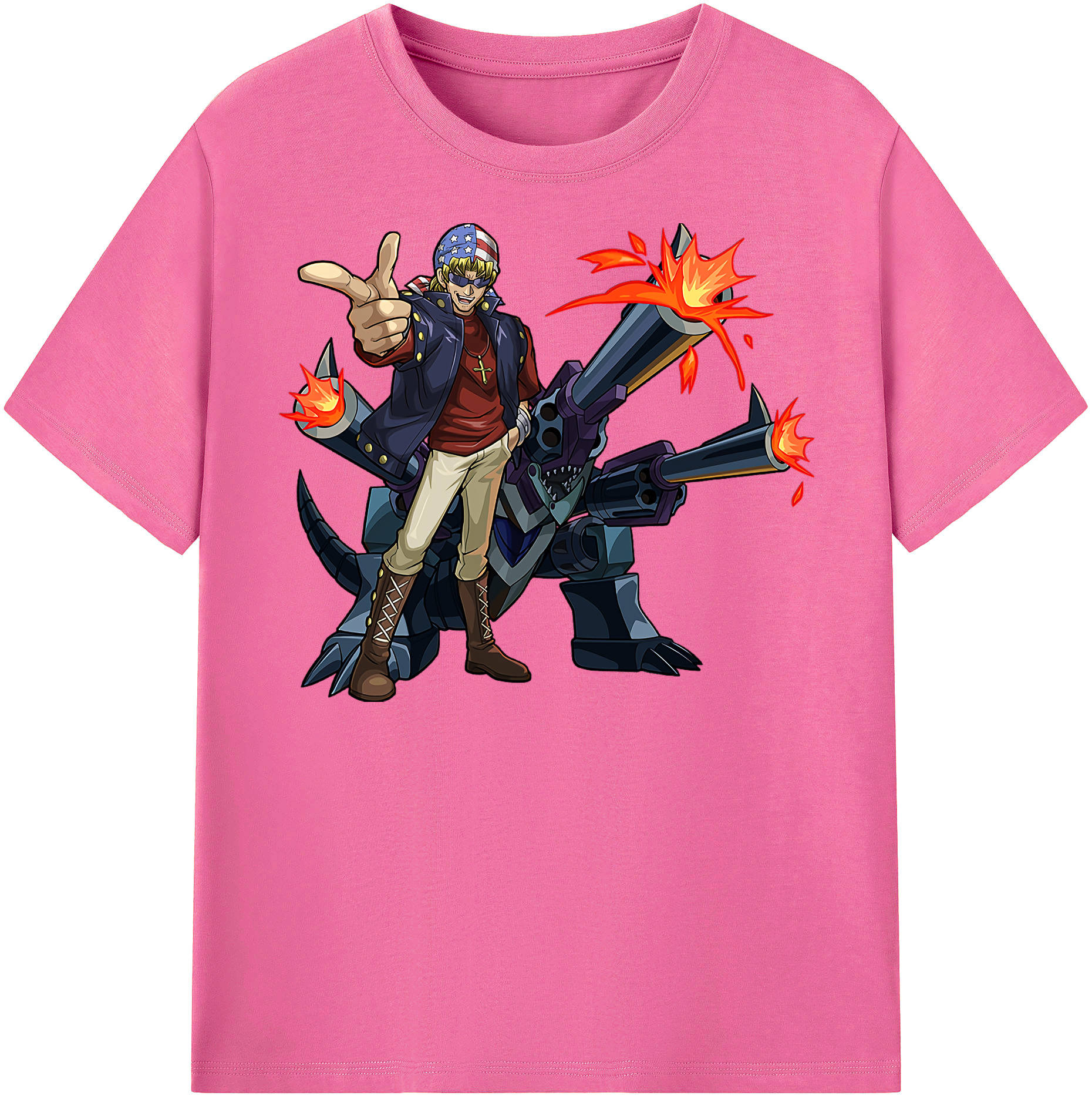 （画像用） 遊☆戯☆王 Yu-Gi-Oh! レディースカジュアルプリントTシャツ（綿100％）